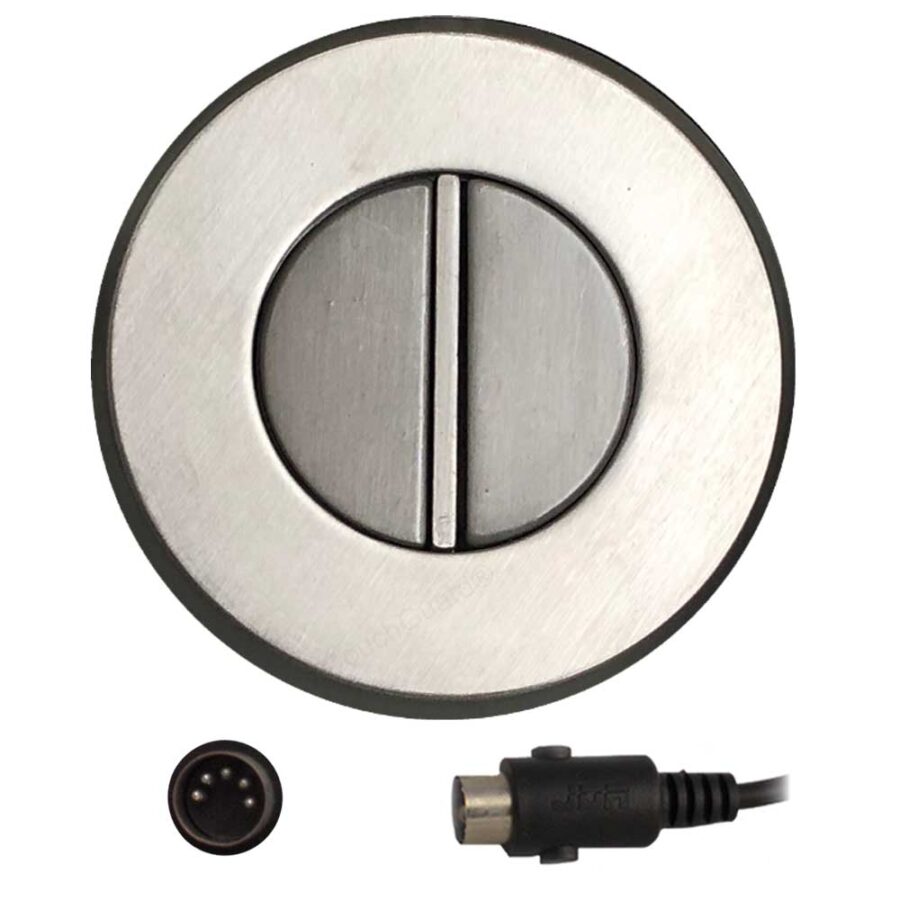 round metal recliner switch stainless steel